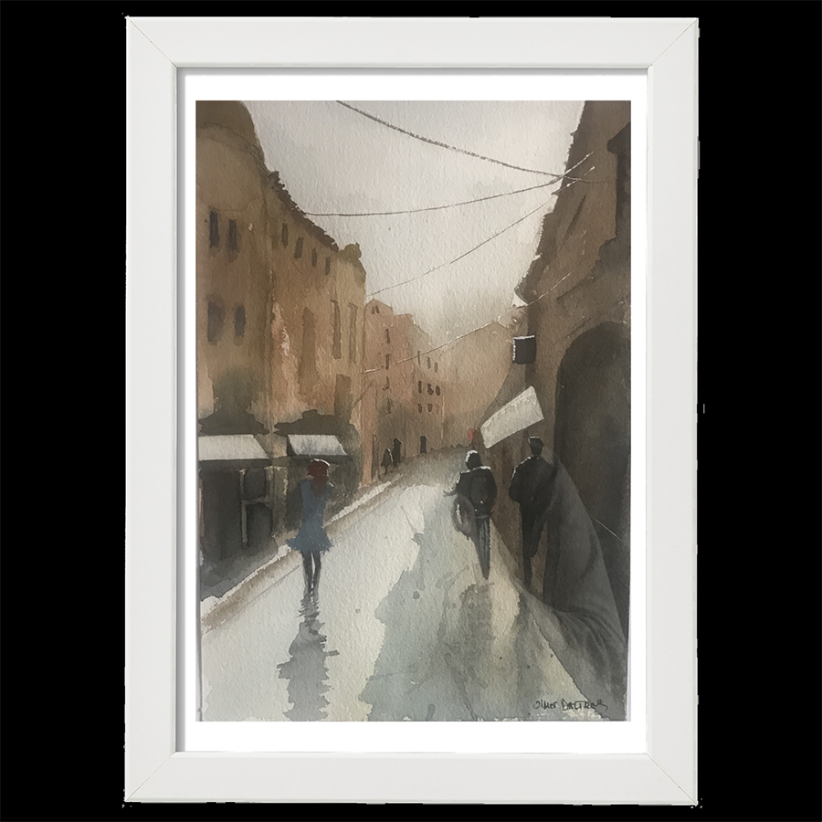 Après la pluie sur ville