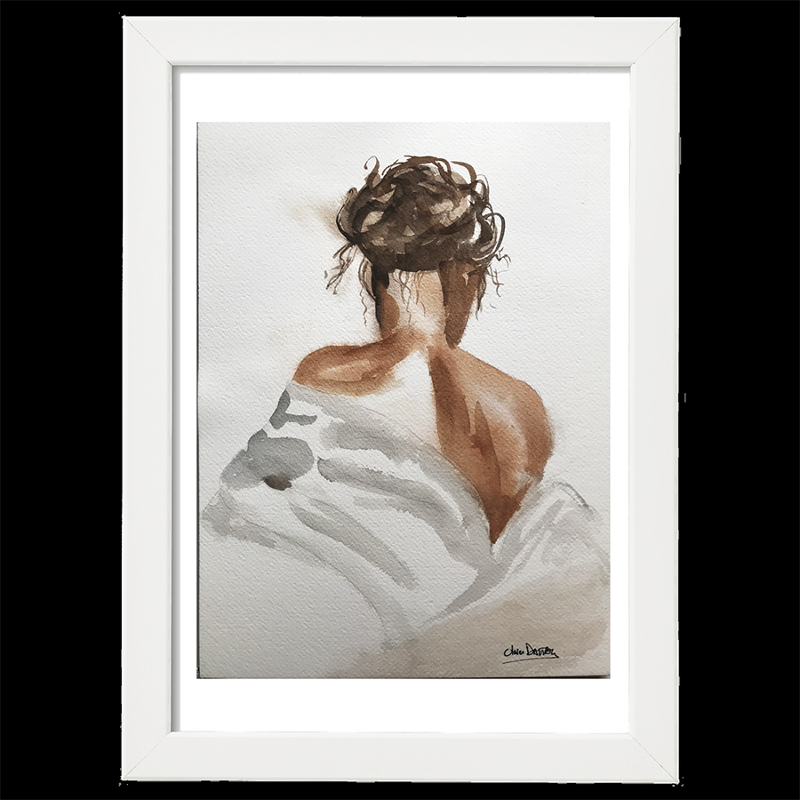 Femme épaules dénudées de dos