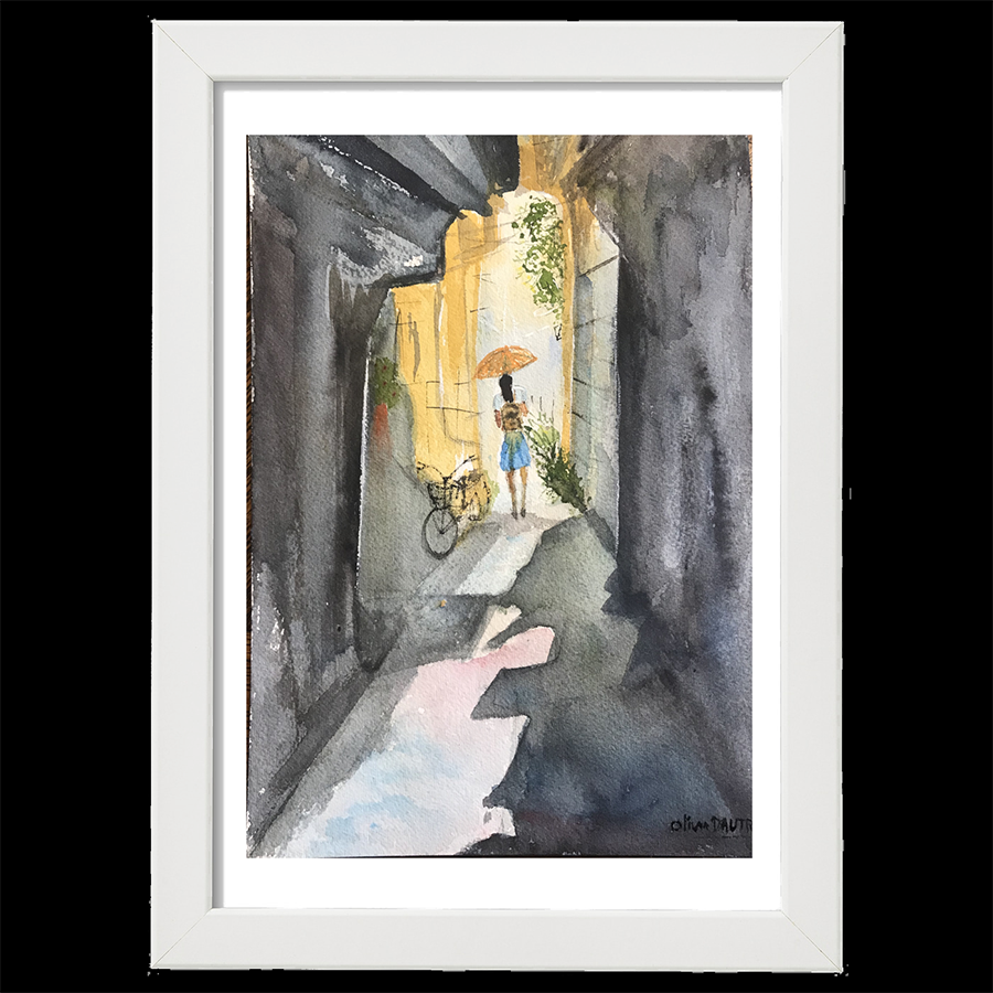 Jeune fille à la ruelle