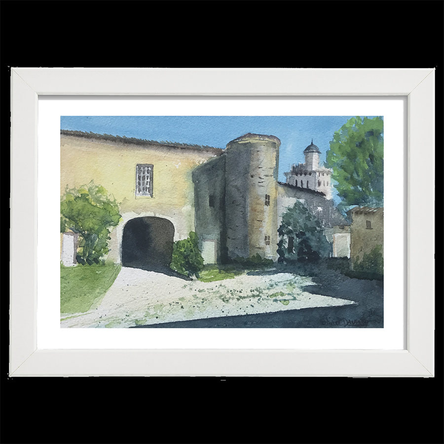 Chateau près de Rochemaure en Ardèche